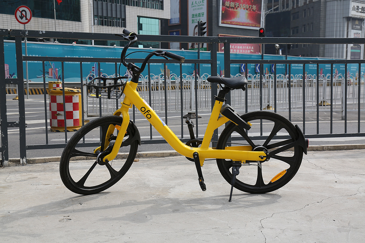 ofo のベルトドライブを採用した自転車